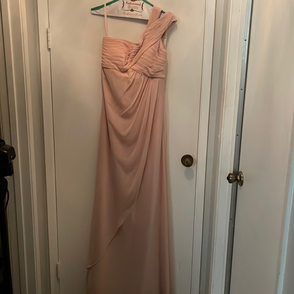 Blush bridesmaids dress